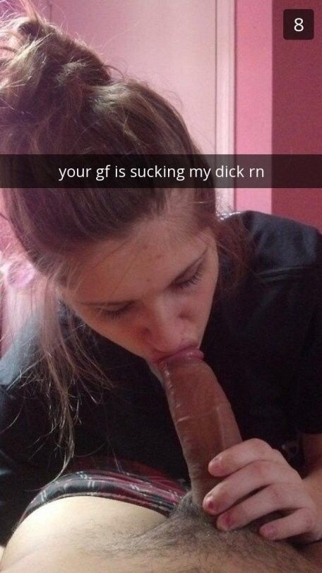 Girlfriend Sucking Bulls Dick on Snapchat